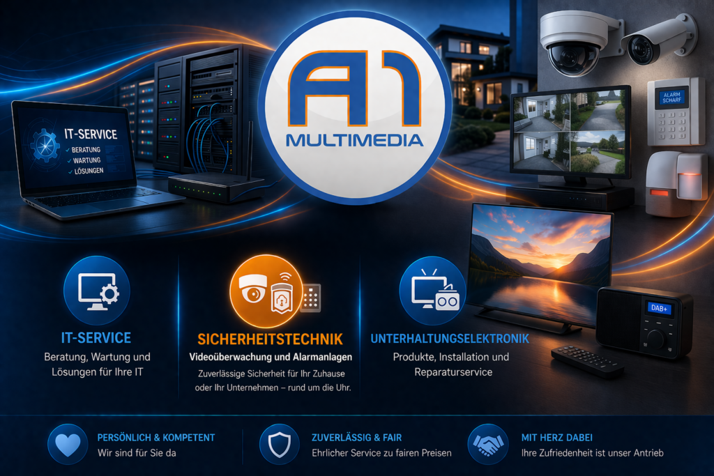 IT-Service, Sicherheitstechnik, Unterhaltungselektronik, Meisterservice
